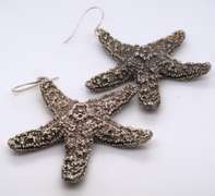 Vintage Sterling Silver Starfish Earrings