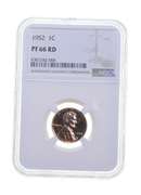PF66 RD 1952 Lincoln Wheat Cent - Graded NGC