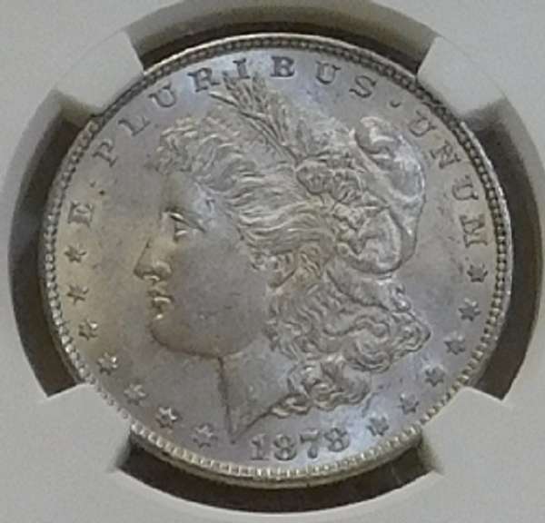 1878 7TF Rv 78 Morgan Dol NGC MS-61