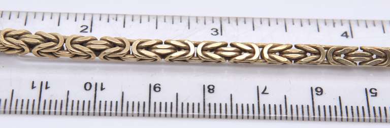 Vintage Italian Gold Plated Byzantine Necklace