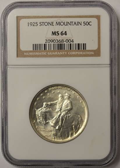 1925 Stone Mountain Commemorative Half Dollar NGC MS64
