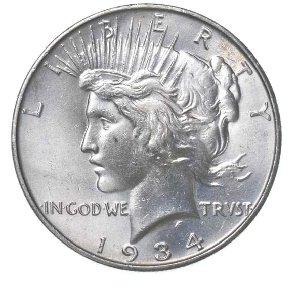 1934-D Peace Silver Dollar