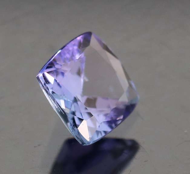 High fire 1.14ct cushion cut Tanzanite