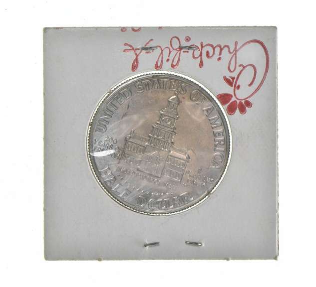1976 Kennedy Bicentennial Half Dollar Chick-Fil-A Holder Advertising