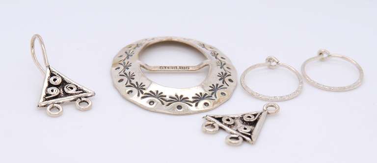 Group Lot of 925 Sterling Silver Jewelry