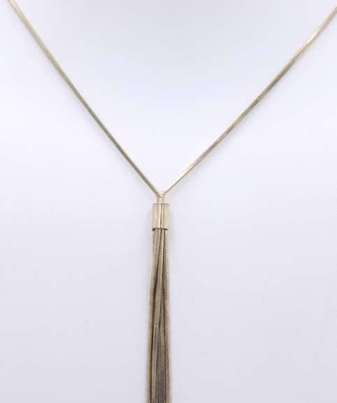 Vintage 925 Sterling Silver Lariat Necklace