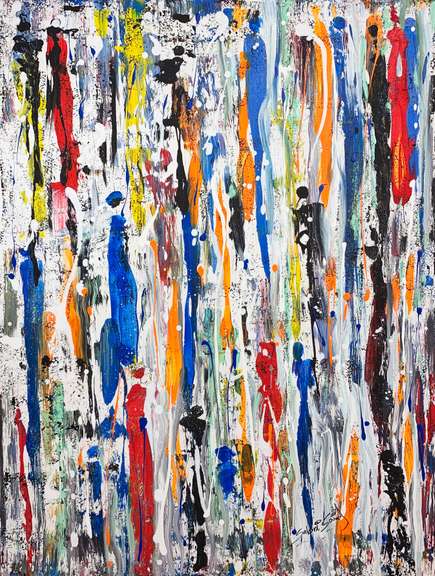 Sabri Said Original Acrylic on Canvas "Hustle"