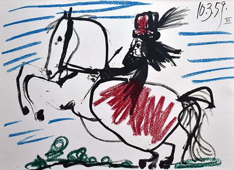 Vintage Pablo Picasso Lithograph Circa 1961