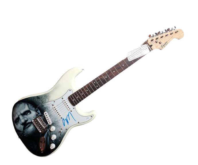 Slipknot Corey Taylor Signed Fender Hand Airbrushed Painting Guitar Exact Proof