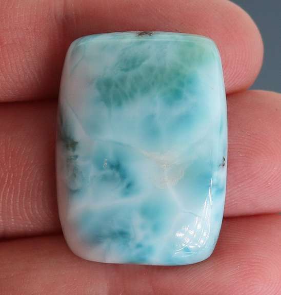 Collectors 37.12ct cloud blue Larimar cabochon