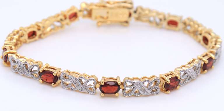 Vintage 925 Sterling Silver Cubic Zirconia Tennis Bracelet