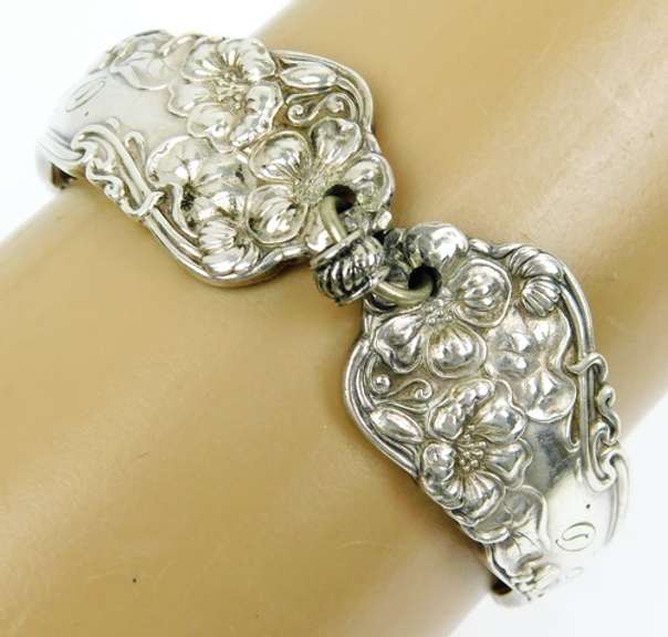 Prettiest Antique Silverplate Spoon Bracelet