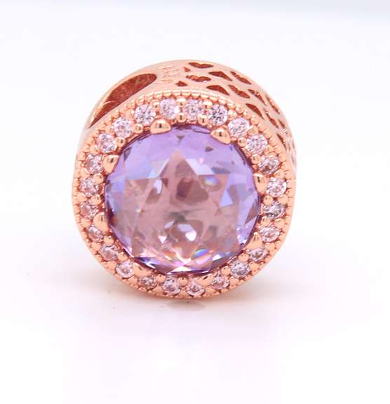 Sparkling Pandora Round Charm