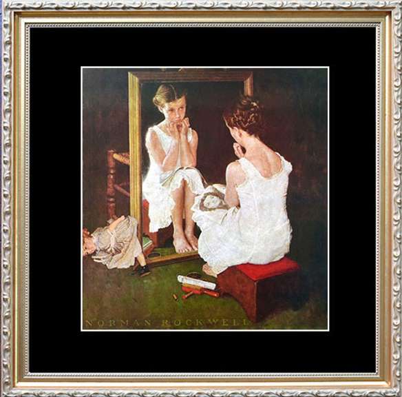 Norman Rockwell, Girl At The Mirror