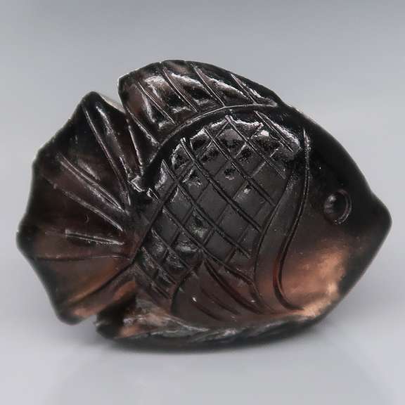 Lovely 26.69ct Smoky Quartz carving