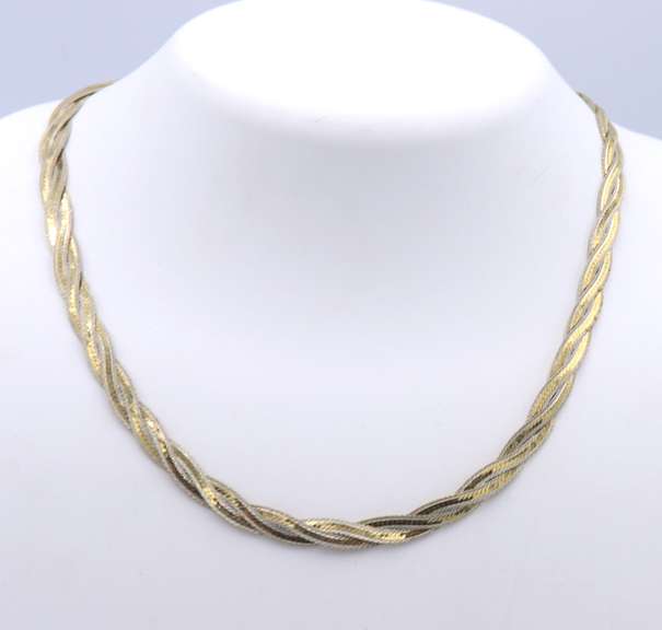 Vintage Italian 925 Sterling Silver Twisted Necklace