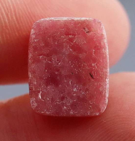 Striking 15.38ct Argentinian Rhodonite cabochon