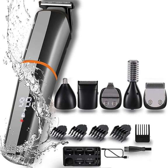 6 in 1 Cordless Display Electric Hair Clipper