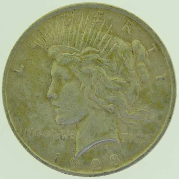 1923 $1 Silver Peace Dollar Coin