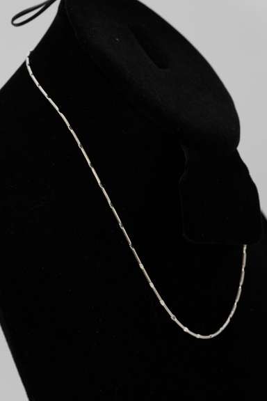 .925 Sterling Silver 1.1mm Snake Chain w/Design 16 Inches