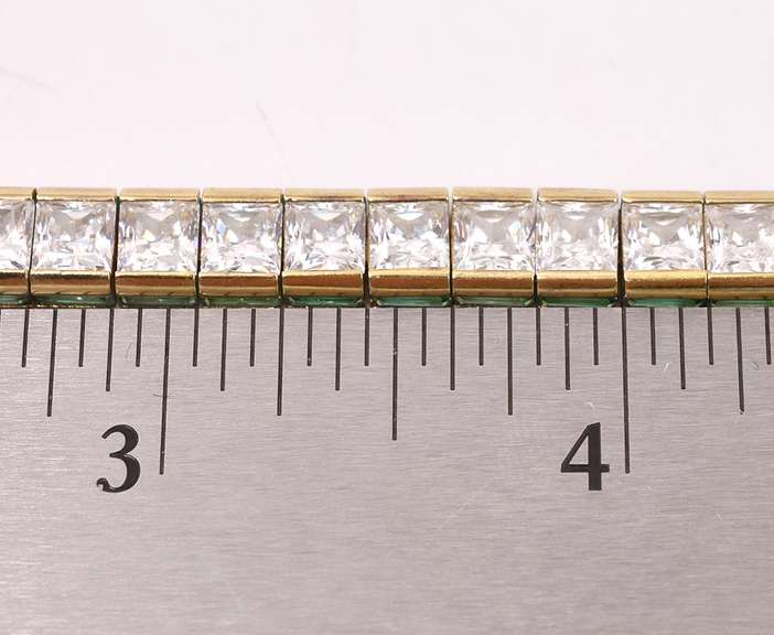 Flashy Tennis Bracelet in Vermeil