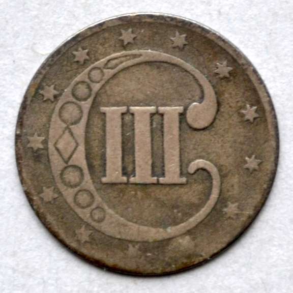 1853 3 Cent Silver