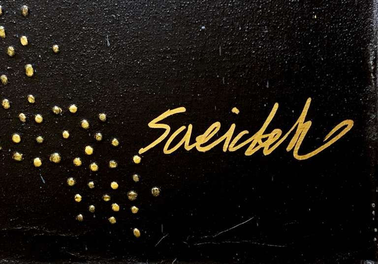 Saeideh Gilani Original Acrylic on Canvas Play with Black Series