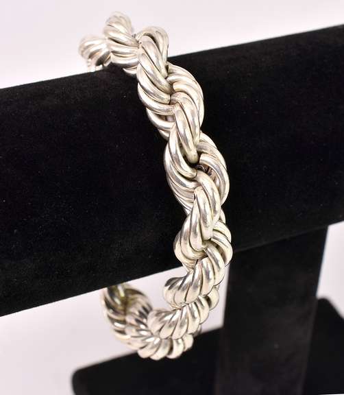 Heavy Link Sterling Silver Bracelet