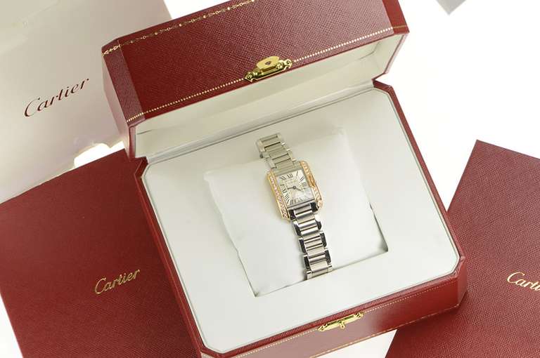 Cartier Tank Anglaise Ref W3TA0002 Women's Watch