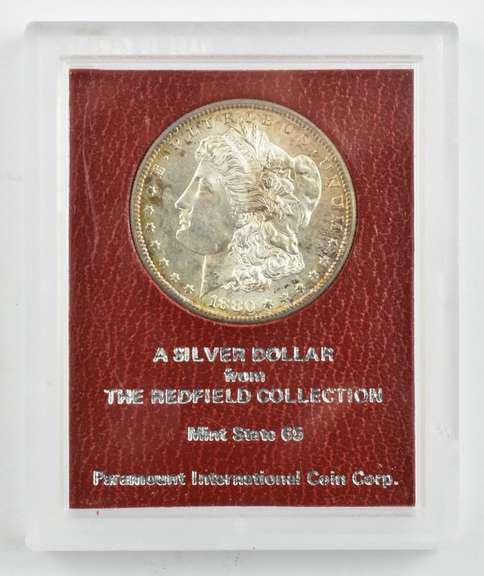 1880-S Morgan Silver Dollar Redfield Hoard GEM