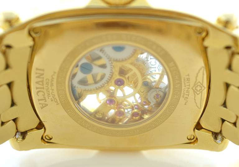 Invicta Skeleton Dial Mechanical Watch, Pre-Owned Like New In Box.