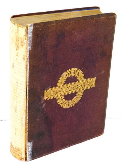 1866 Tennyson Poems, Illustrated Antique Book