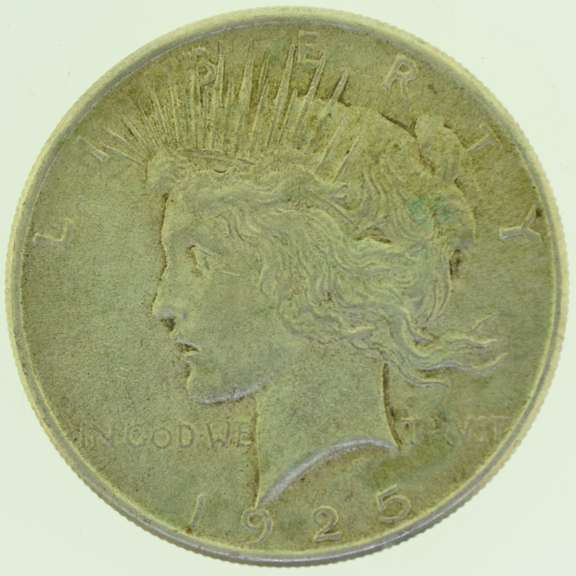 1925 $1 Silver Peace Dollar Coin