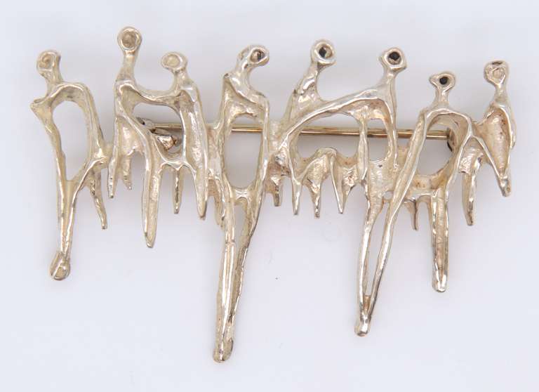 Vintage 925 Sterling Silver Brooch
