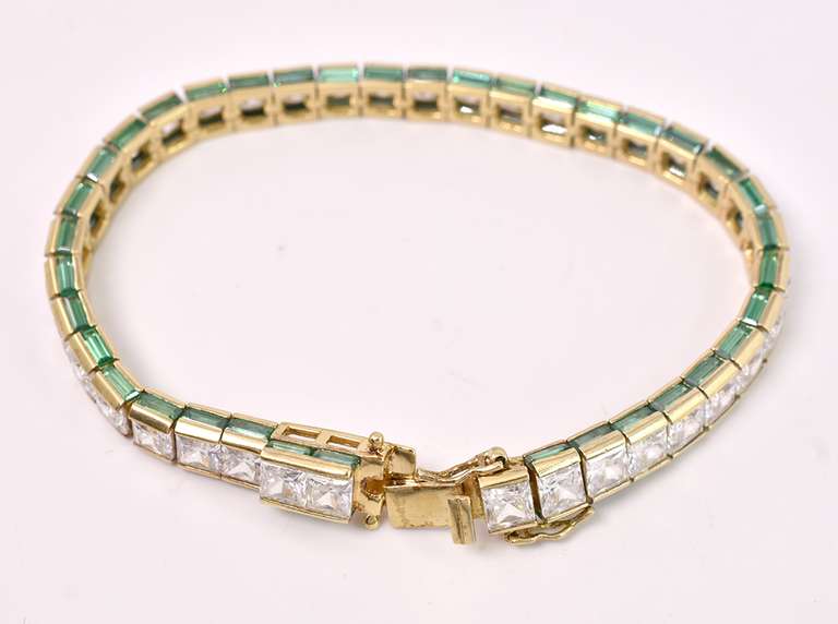Flashy Tennis Bracelet in Vermeil