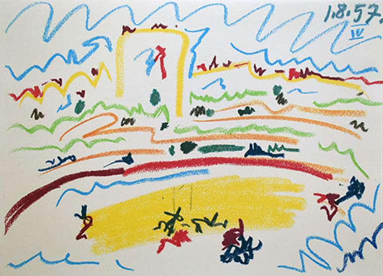 Vintage Pablo Picasso Lithograph Circa 1961