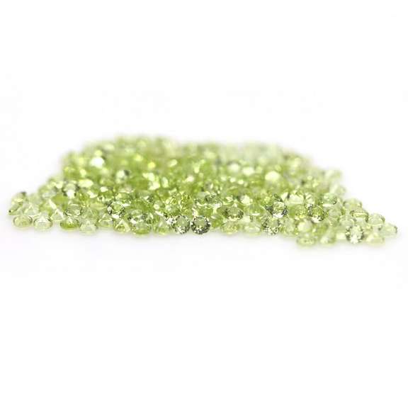Real 12.14ct untreated apple green Peridot set