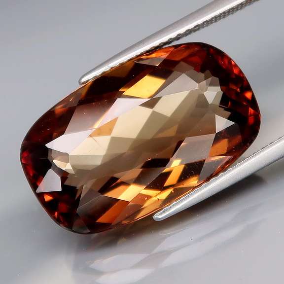 Stunning 20.60ct cushion cut Imperial Topaz