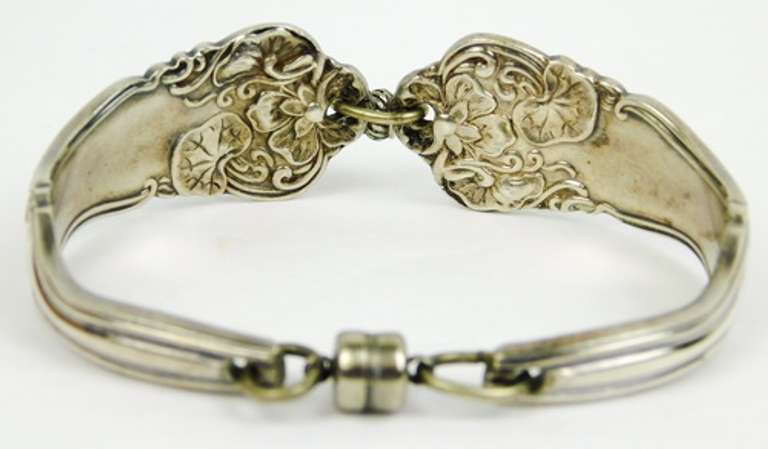 Prettiest Antique Silverplate Spoon Bracelet