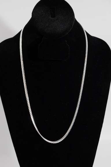 Italian .925 Sterling Silver 4.1mm Diamond Cut Miami Cuban Link Chain 24 Inches