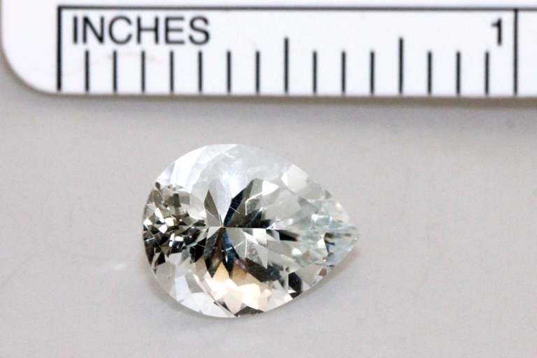 Fancy Faceted Natural Aqua - 3.32 cts.