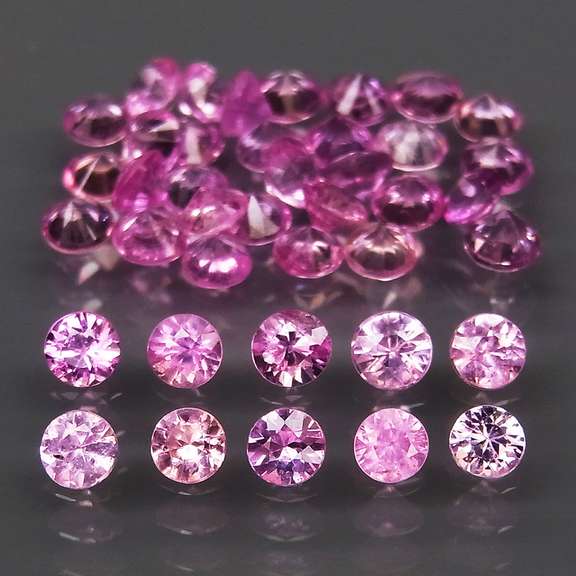 Rare heated only 4.14ct pink Sapphire set