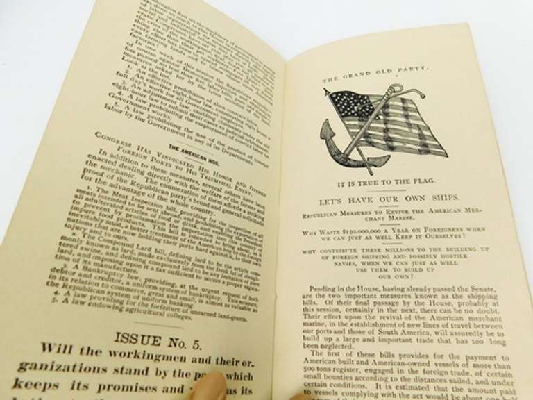 1890 The Grand Old Party Political Booklet