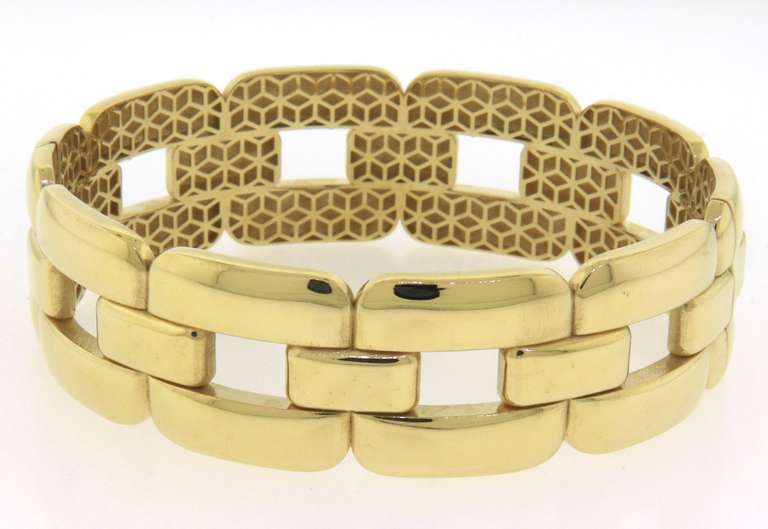 Handsome Italian 14k Gold Chain Bracelet
