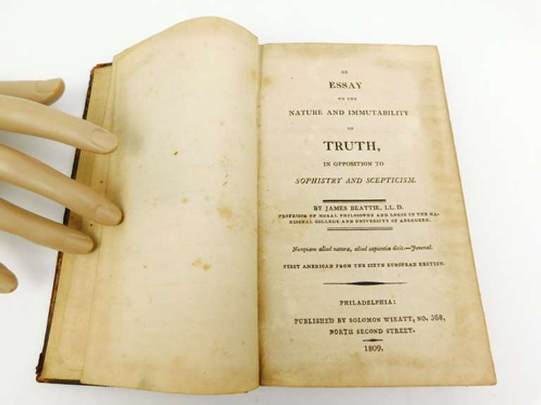 1809 Essay of Truth Antique Book