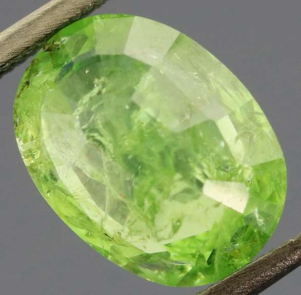 Substantial lime green 3.52ct Tsavorite Garnet