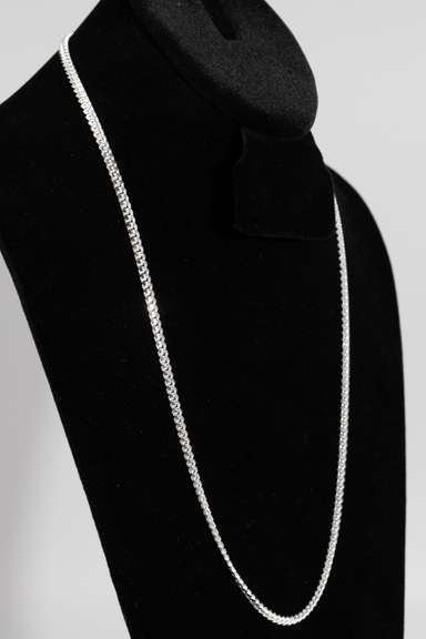 Italian .925 Sterling Silver 4.1mm Diamond Cut Miami Cuban Link Chain 24 Inches