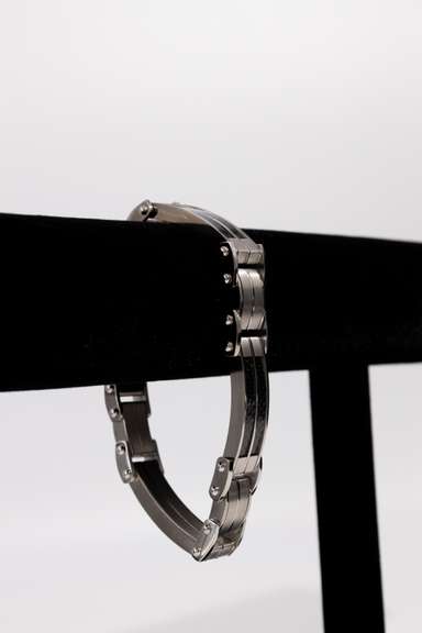 10mm Titanium Bracelet with Carbon Fiber Inlay 8.5 Inch