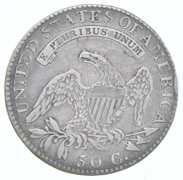 1819/8 Capped Bust Half Dollar - (103a) VEDS - R4+ - Large 9
