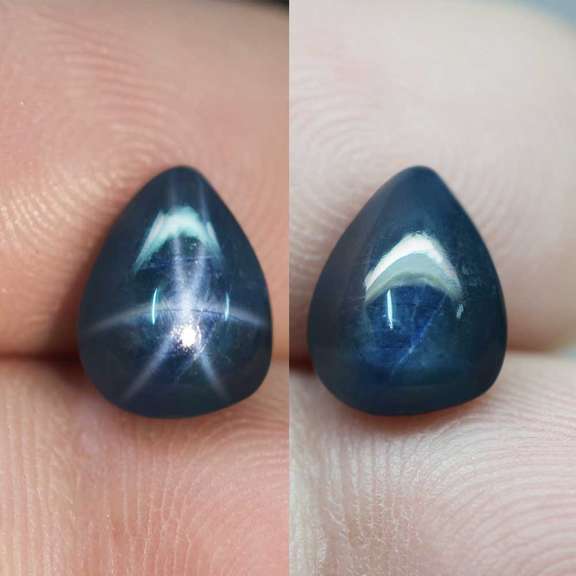 Eye catching 3.80ct royal blue Star Sapphire